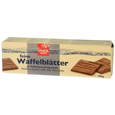 Feine Waffelblätter in Vollmilchschokolade (100g)